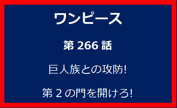 266話: 巨人族との攻防! 第2の門を開けろ!