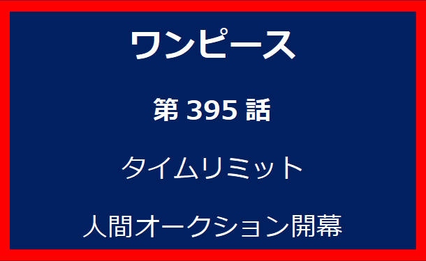 395話：タイムリミット人間オークション開幕