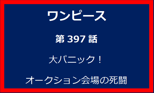 397話：大パニック！オークション会場の死闘