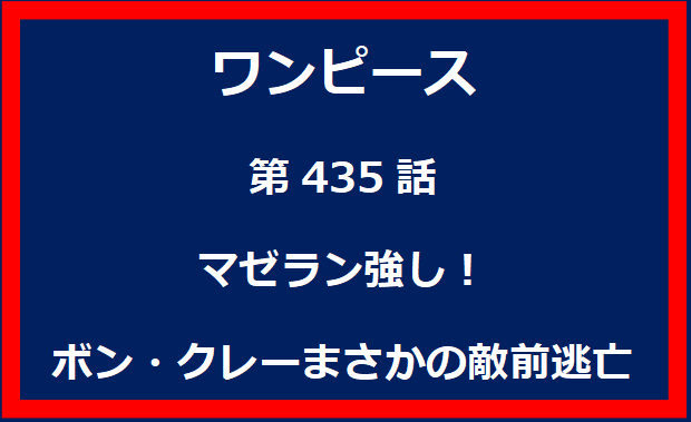 435話：マゼラン強し！ボン・クレーまさかの敵前逃亡