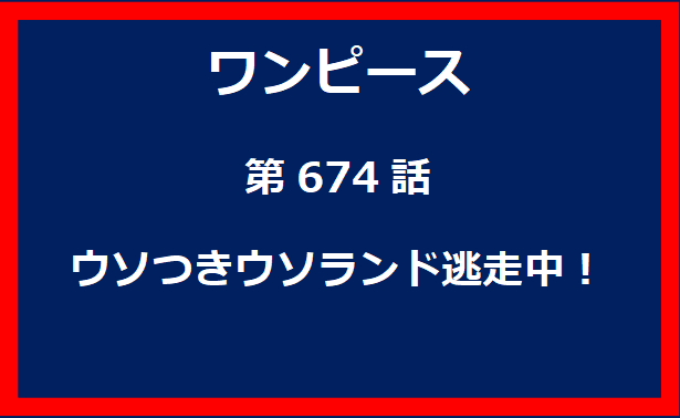 674話：ウソつきウソランド逃走中！