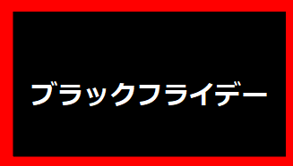 ブラックフライデー