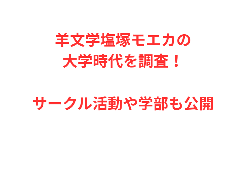 羊文学塩塚モエカの大学時代を調査！サークル活動や学部も公開