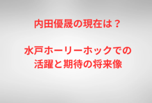 内田優晟の現在は？水戸ホーリーホックでの活躍と期待の将来像