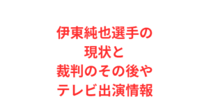 伊東純也選手の現状と裁判のその後やテレビ出演情報