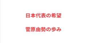 日本代表の希望・菅原由勢の歩み