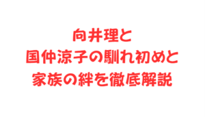 向井理と国仲涼子の馴れ初めと家族の絆を徹底解説